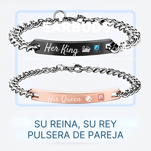 PULSERA PAREJA SU REINA, SU REY (1 PAR) REF: 49